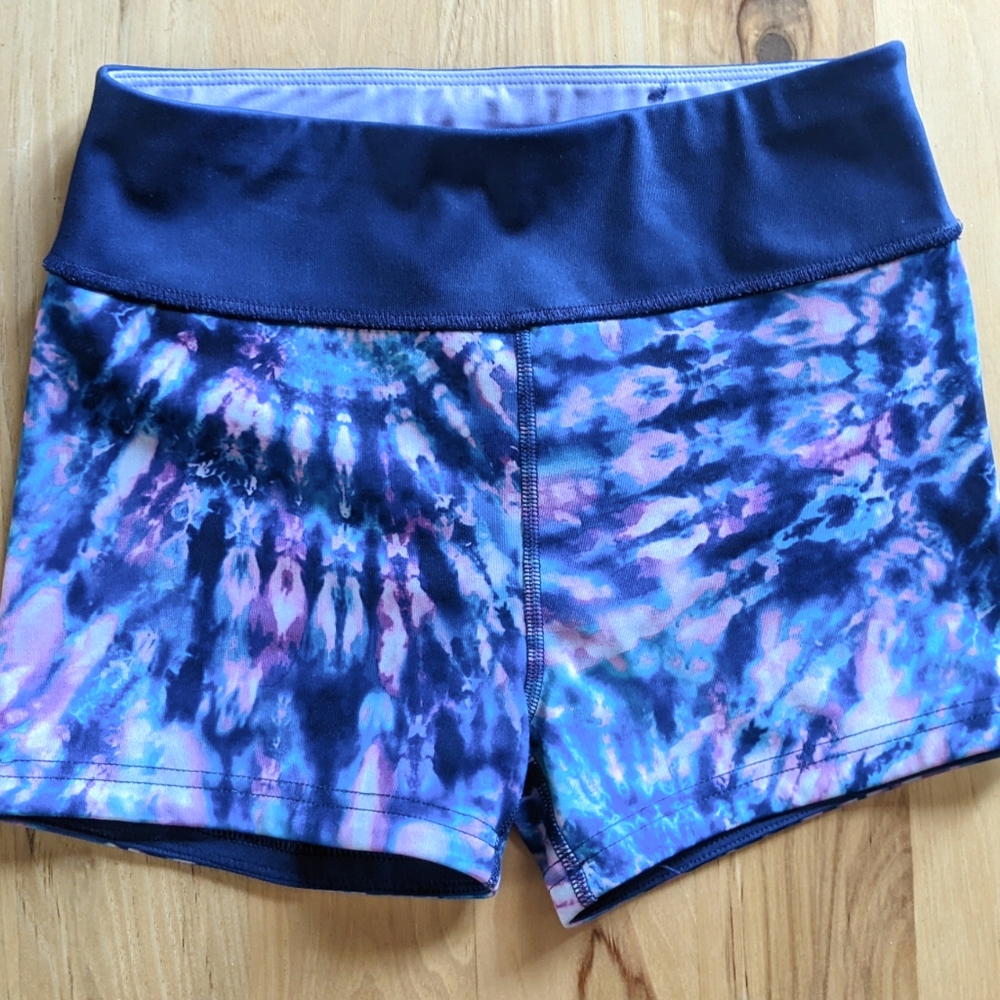 Justice Blue, Pink, 💕 and Purple Tie Dye ✌️ Athletic Shorts - Girls Size 10